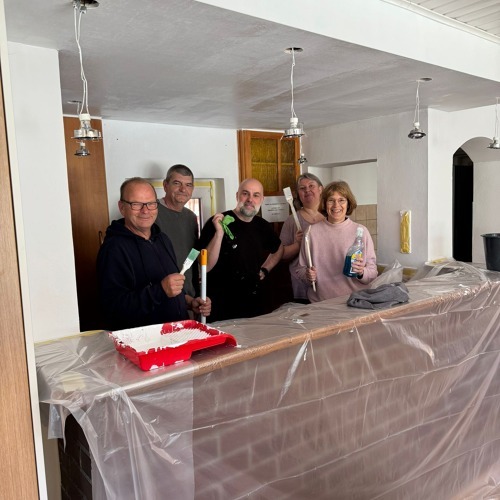Frischer Anstrich f&uuml;r unser Vereinshaus
